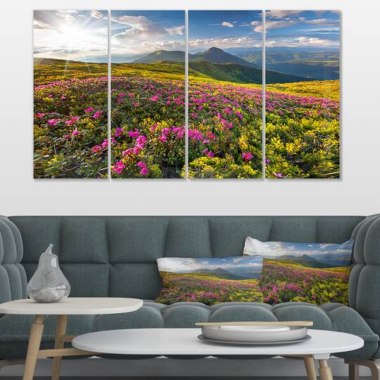 Designart - Summer Day Rhododendron Flowers